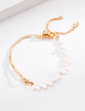 S925 Sterling Silver Simple Natural Pearl Bracelet